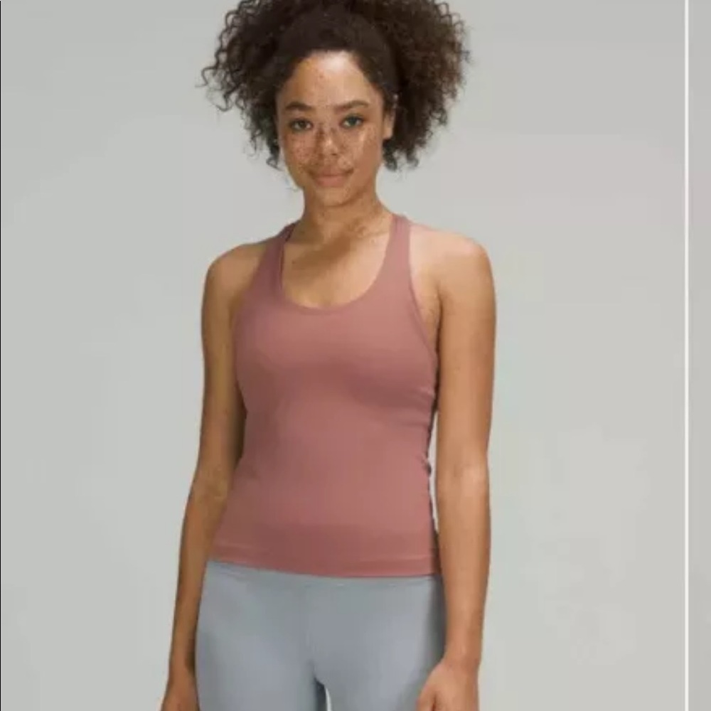Lululemon cool Racerback Short Tank size 2  color Spiced Chai